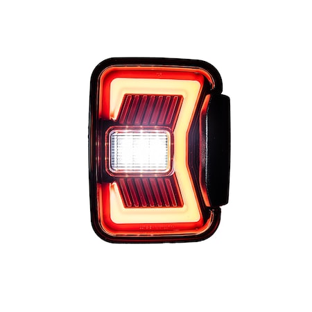 Renegade Led Tail Light Set Gloss Black / Clear CTRNG0668-GBC-SQ